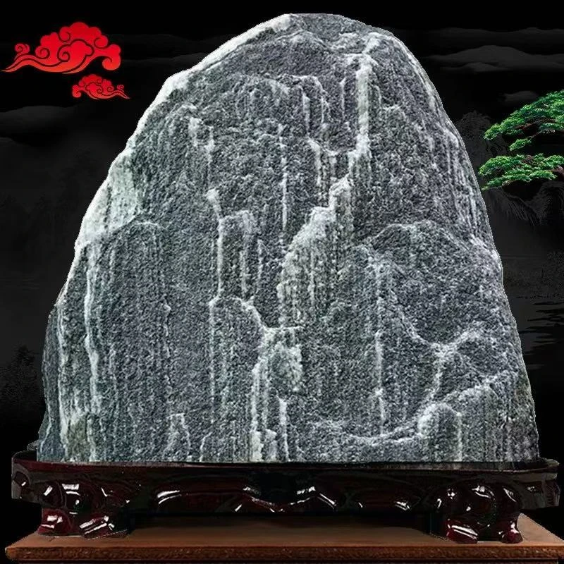 办公室靠山石电视柜玄关