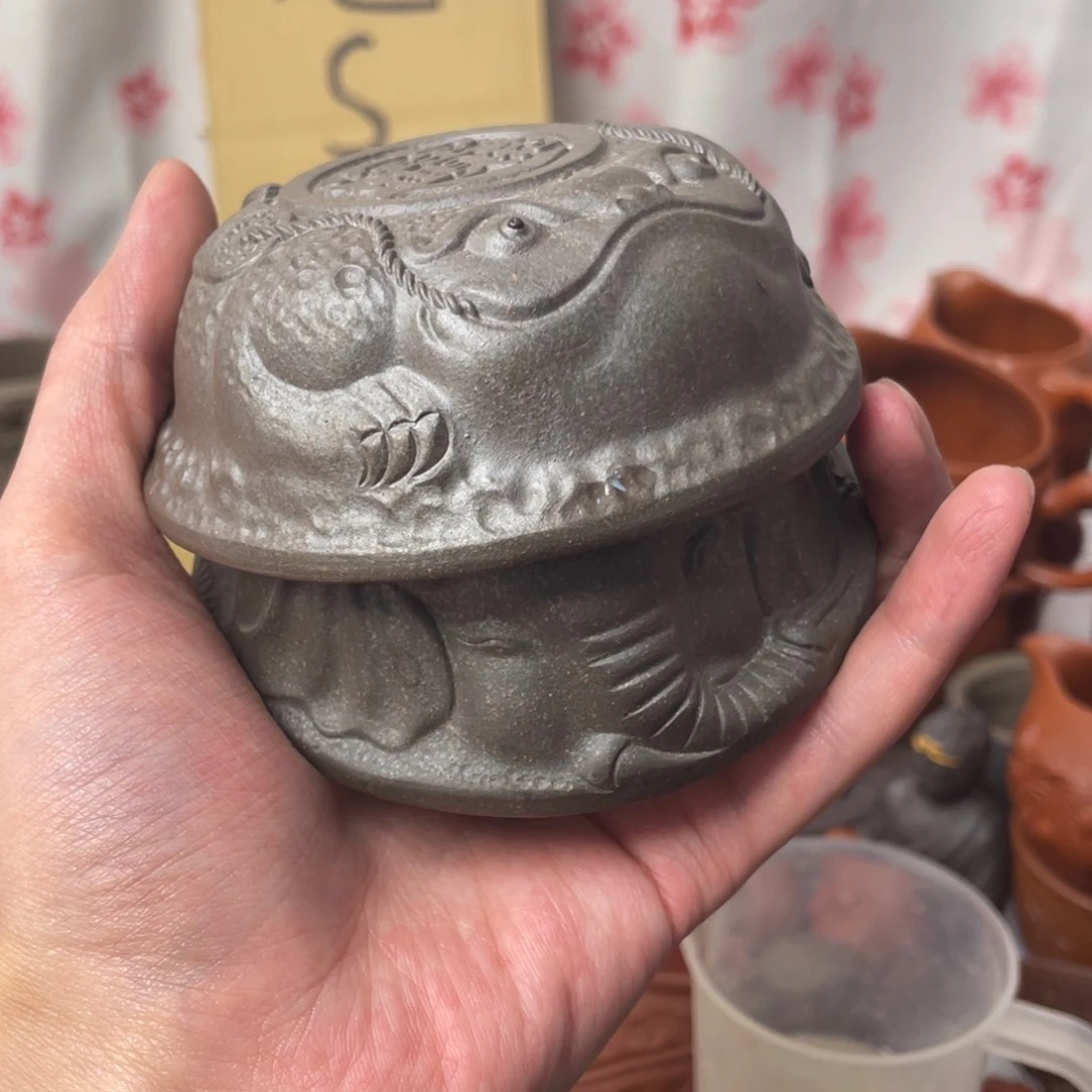 紫砂茶宠徐*发紫砂瑕疵
