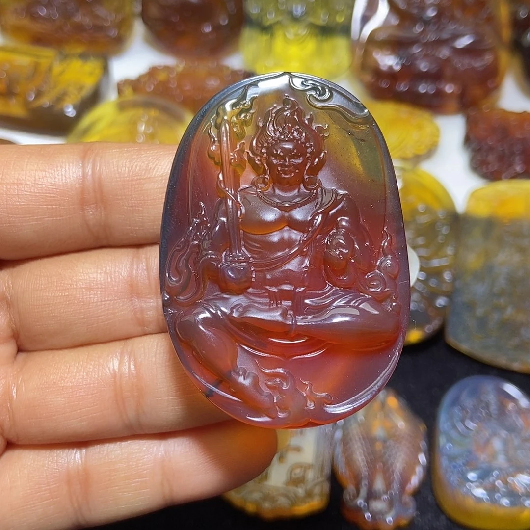 琥珀未镶嵌颈饰不动-58