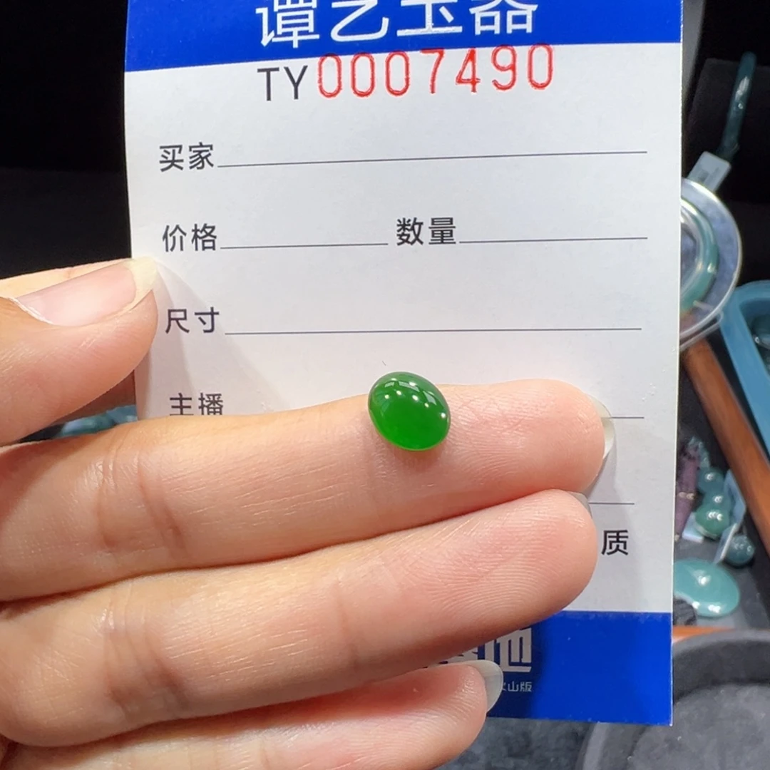 翡翠未镶嵌颈饰7490