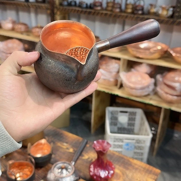 紫铜手工制作侧把