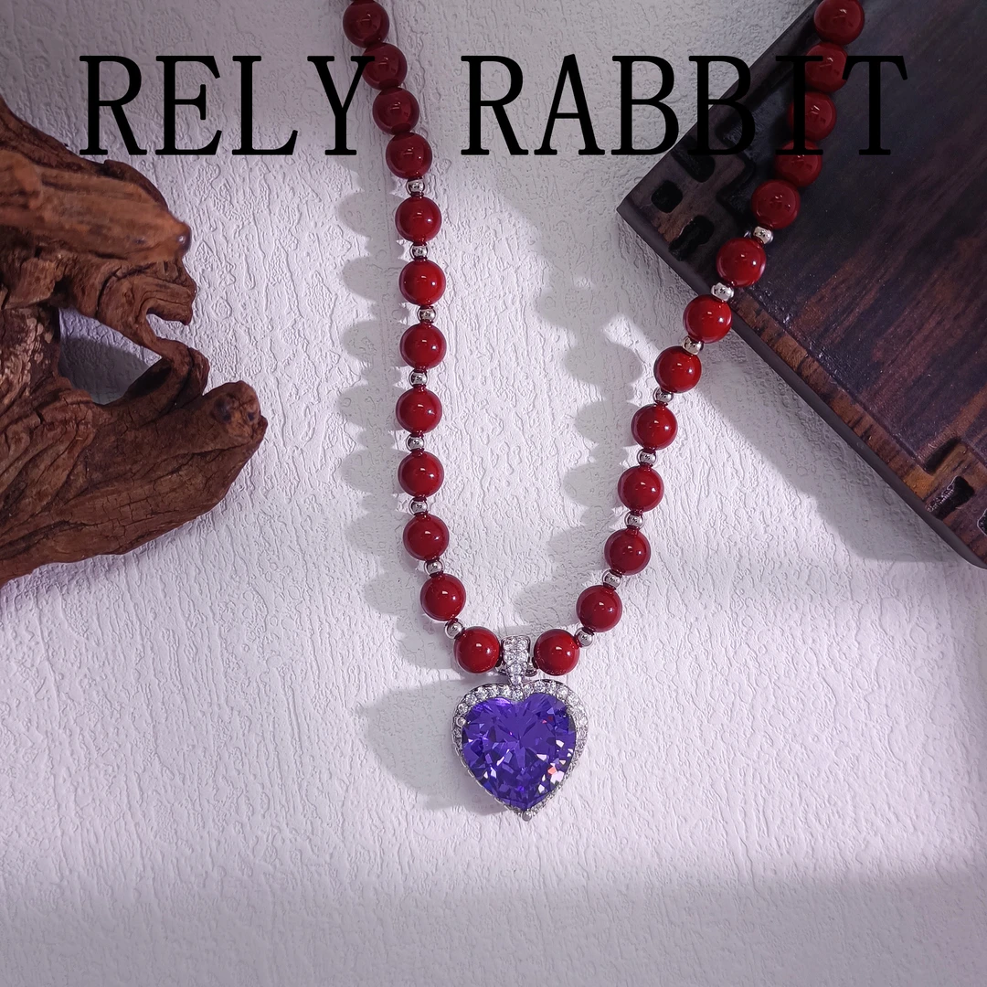 铜合金合成锆石项链 WRSS-001891【紫辉星辰】项链简约经典优雅气质