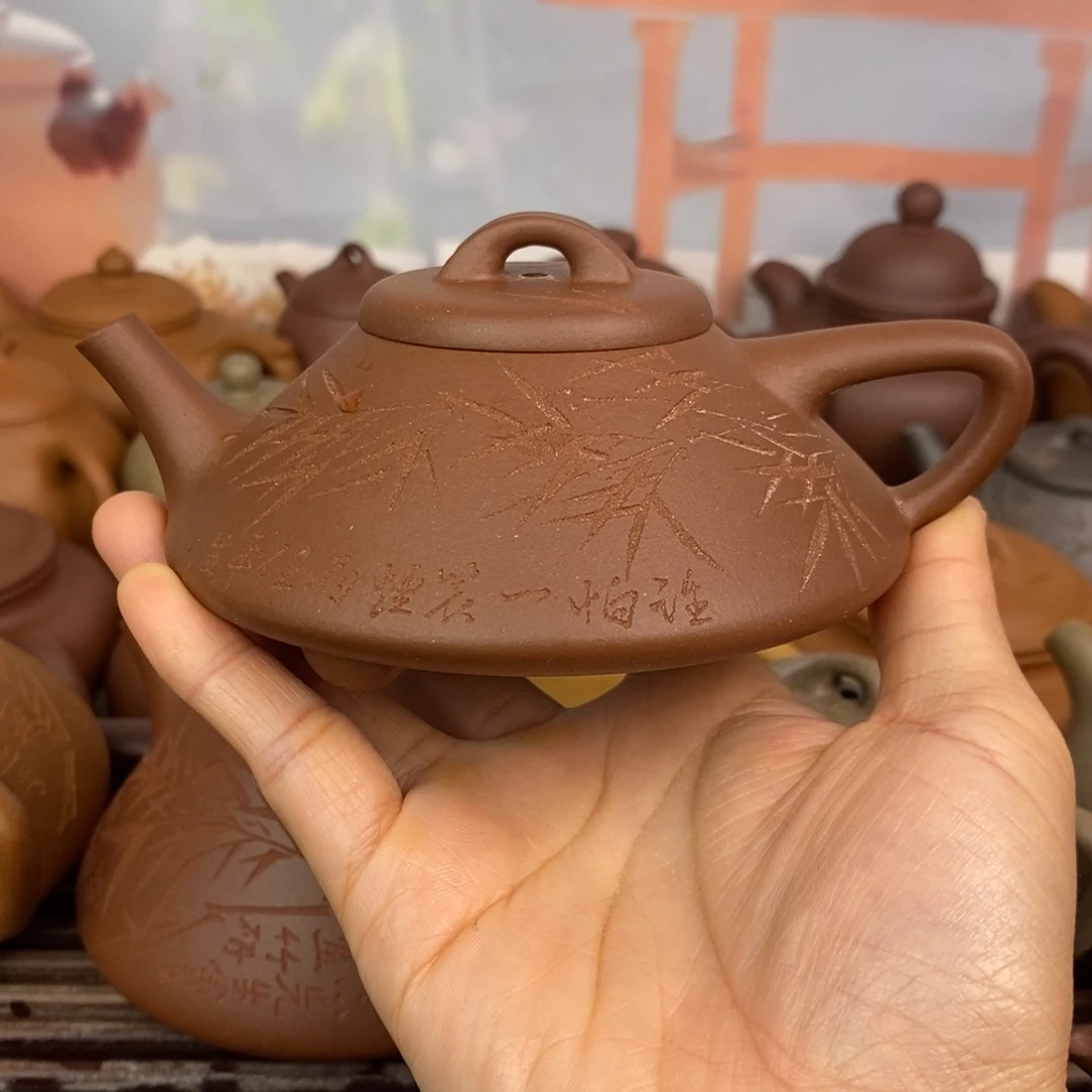 紫砂茶壶160ccccc深井紫泥合瓢