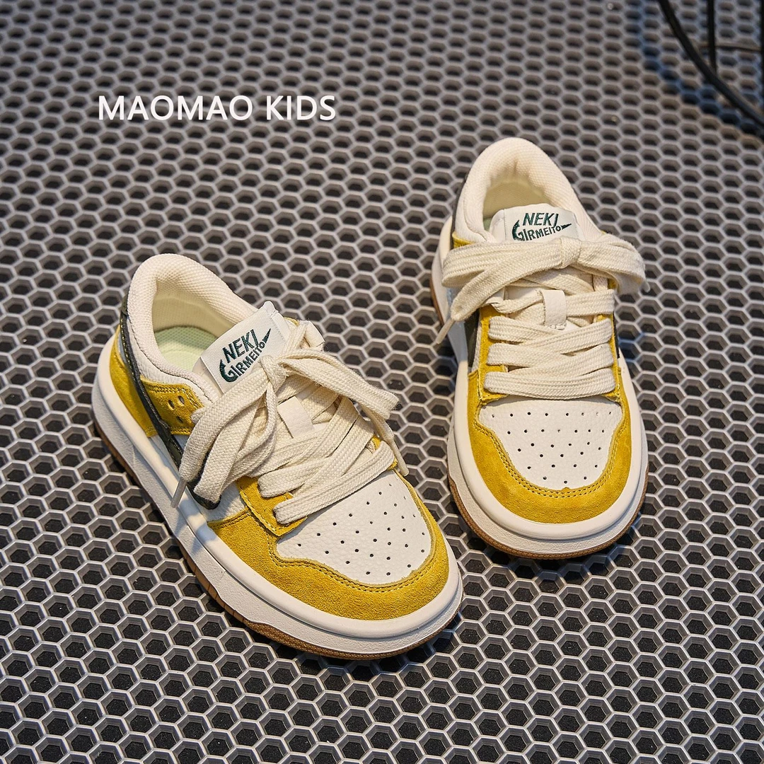 巴拉AJ2025新款秋季儿童鞋子运动鞋aj鞋女童低帮板鞋男童休闲鞋中