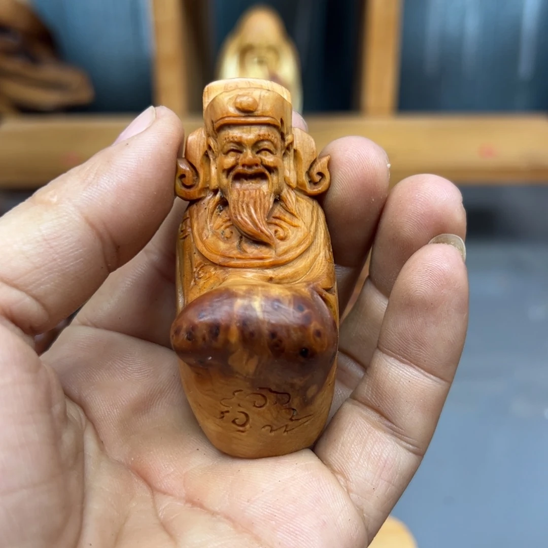 林***肆木崖柏木摆件手把件