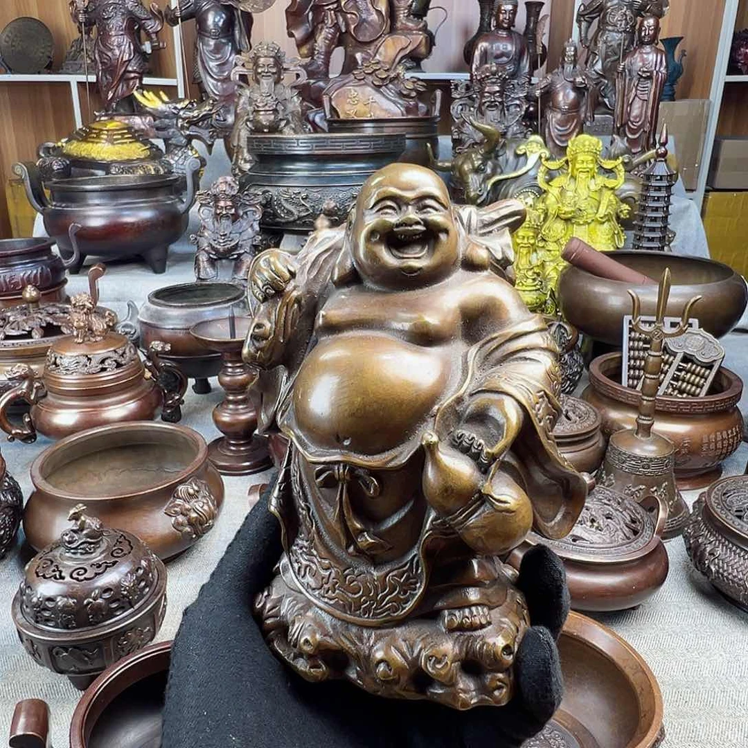 铜香炉铜摆件铜工艺品风水摆件