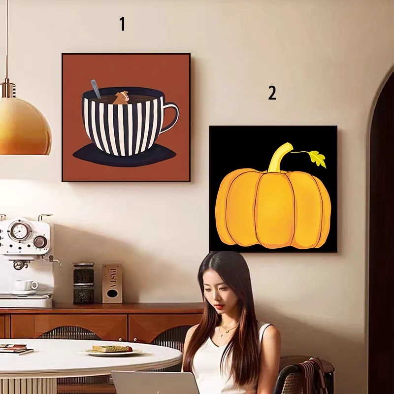 【美拉德复古】砂岩肌理沙发背景墙儿童房床头可爱卡通潮流装饰挂画