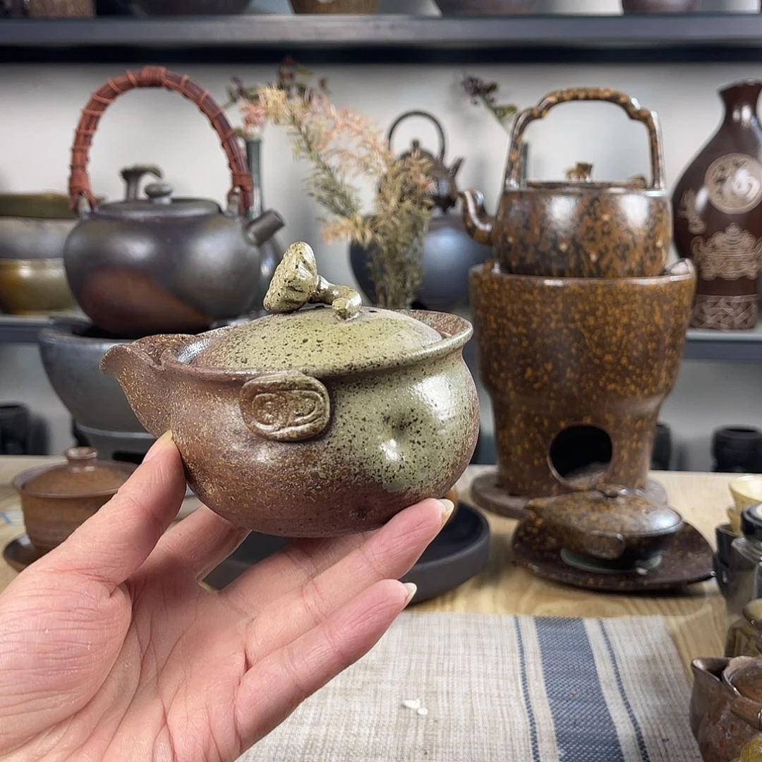 壶紫砂粗陶实用茶壶