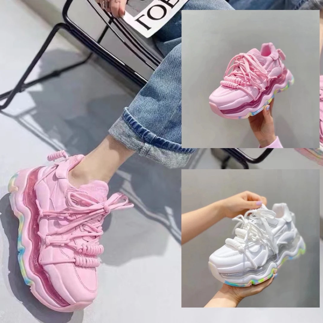 现货C1｜真皮羊里垫气垫老爹女鞋｜半码拍小｜2306-18