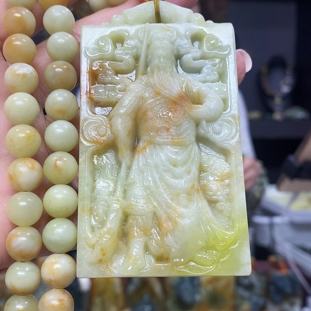 未镶嵌岫玉挂件吊坠项链
