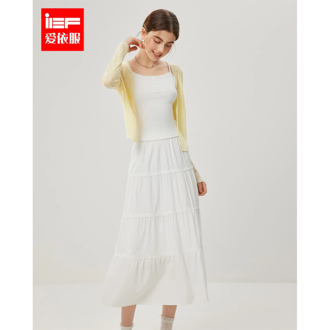 IEF/爱依服套装2025秋季新款温柔小女人气质上下套裙欧若风流光风