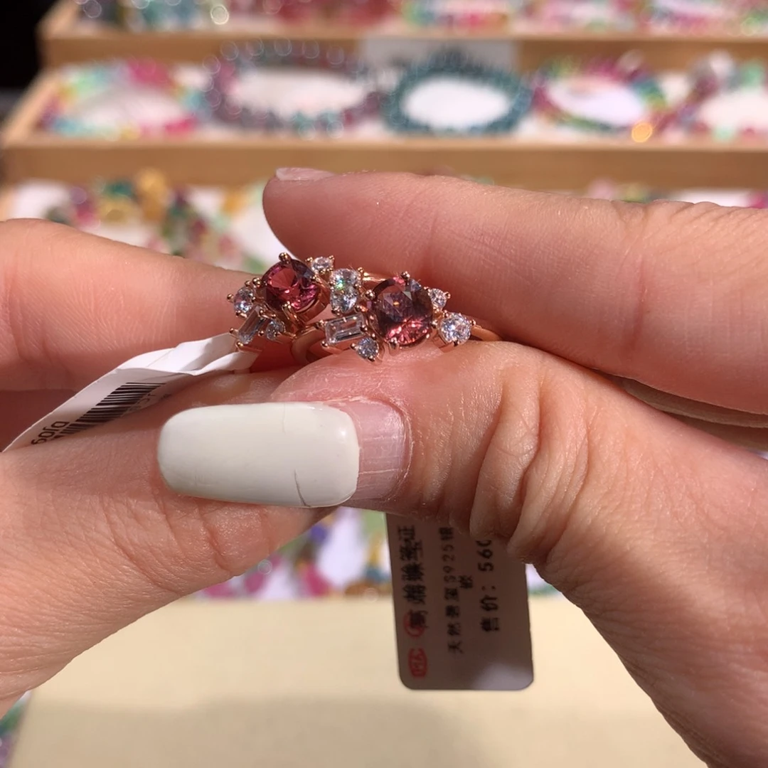 碧玺多样性发货一件银S925镶嵌