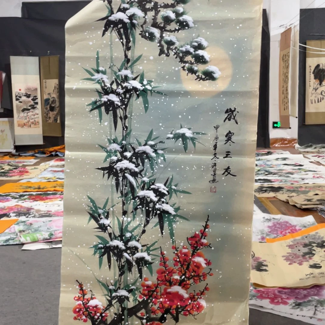 国画国画作品画心一张