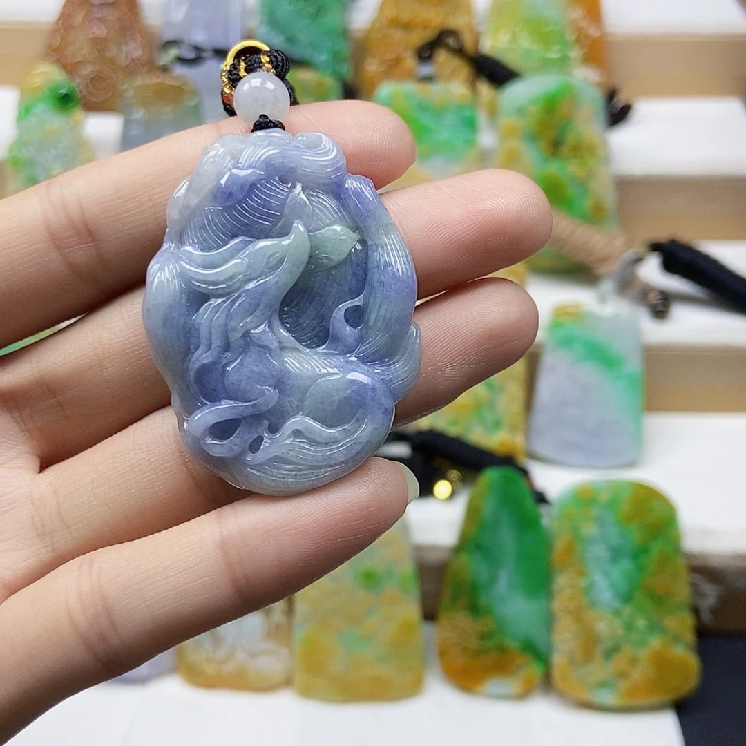 颈饰未镶嵌翡翠天然翡翠Ａ货