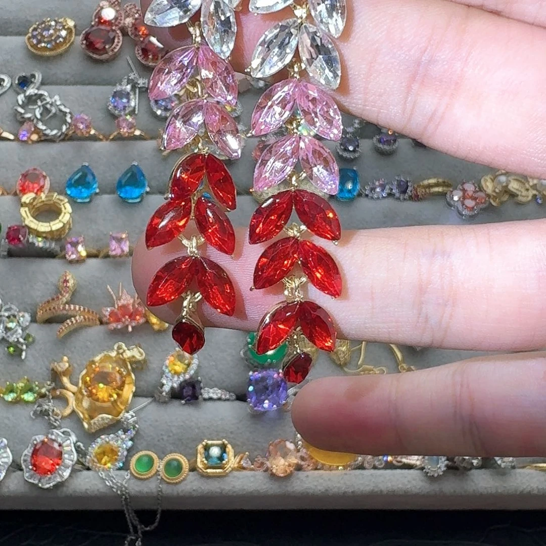 托帕石戒指银S925镶嵌