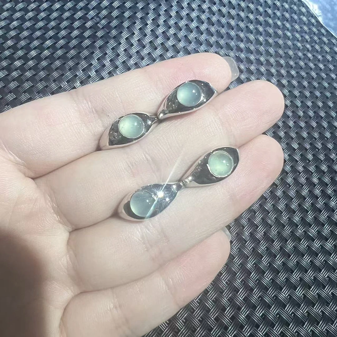 【玉经纶】176141/Q55-天然A货翡翠耳饰-多样性发其一