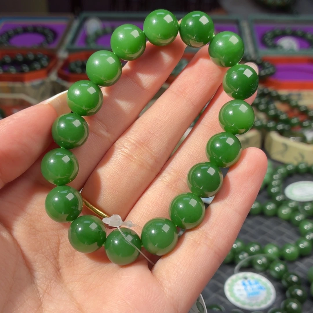 和田玉（碧玉）未镶嵌手串