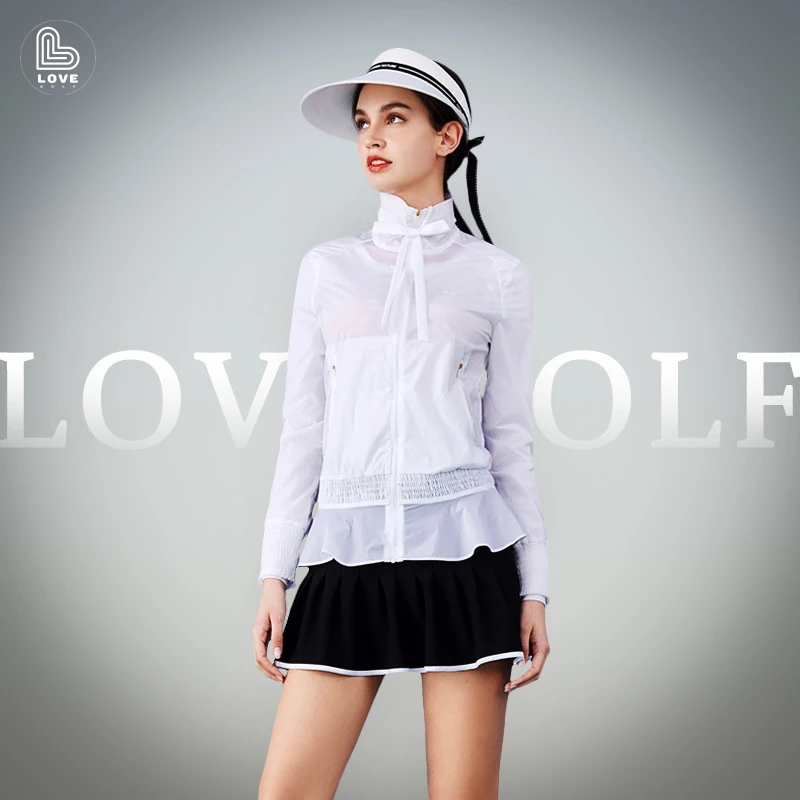 高尔夫风衣女Lovegolf显瘦修身防晒百搭速干休闲透气清凉防紫外线