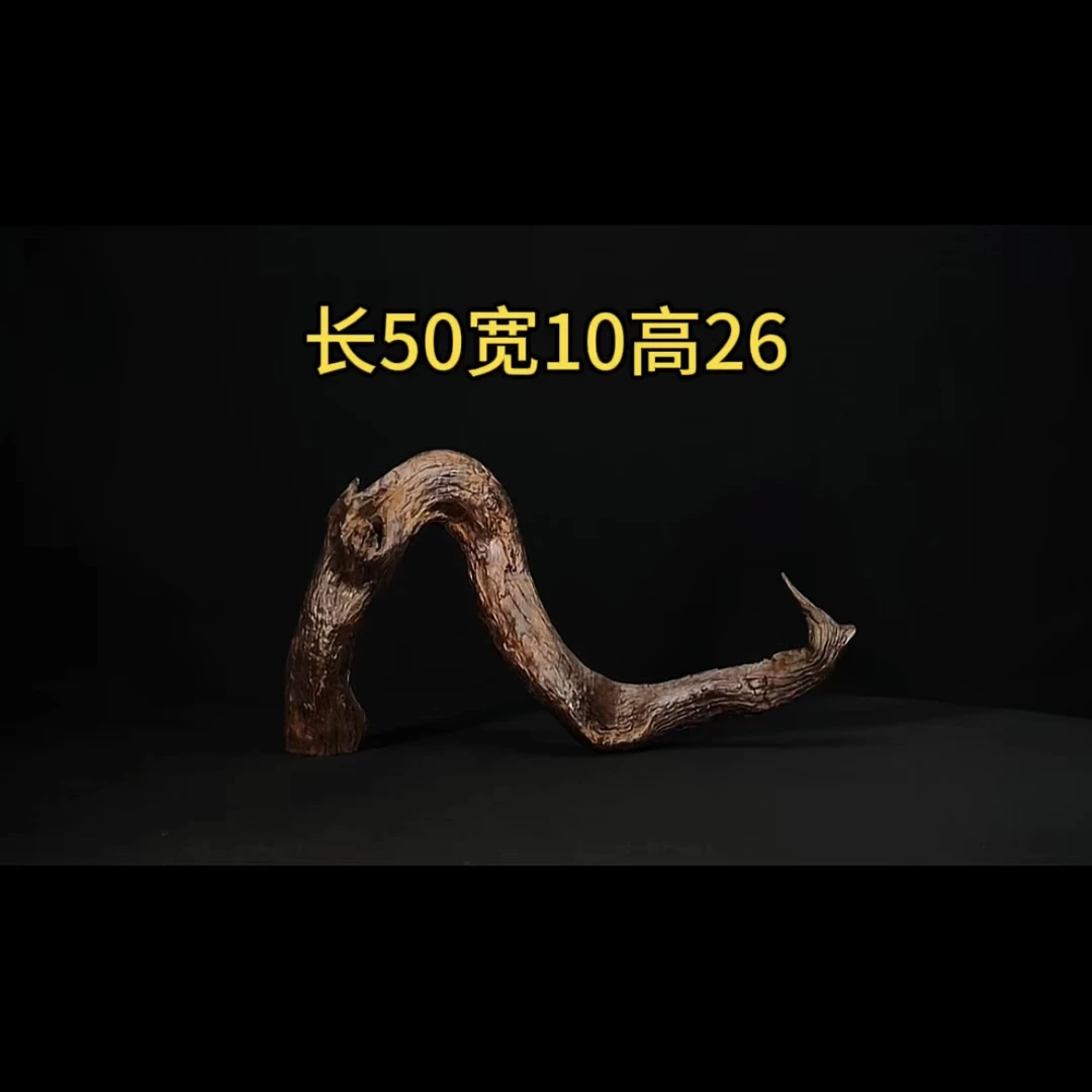张大狼造景沉木长50cm拱桥 南美鱼缸造景沉木 紫柚木秒沉