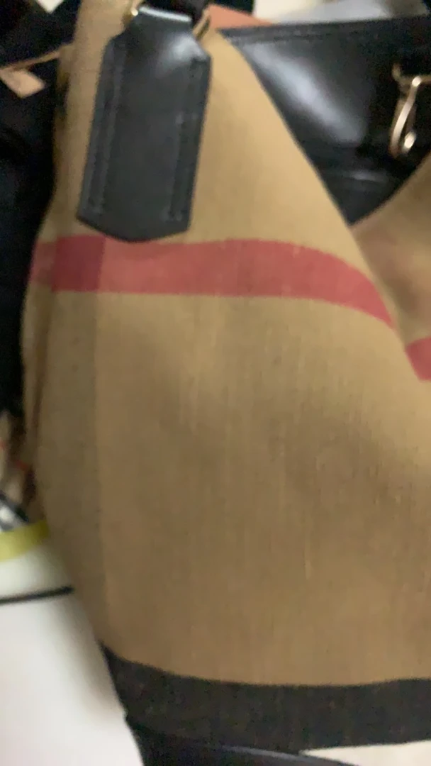 时尚变型大托特（麻配皮）