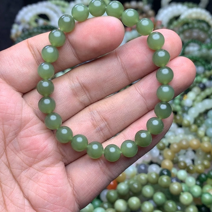 和田玉未镶嵌手串