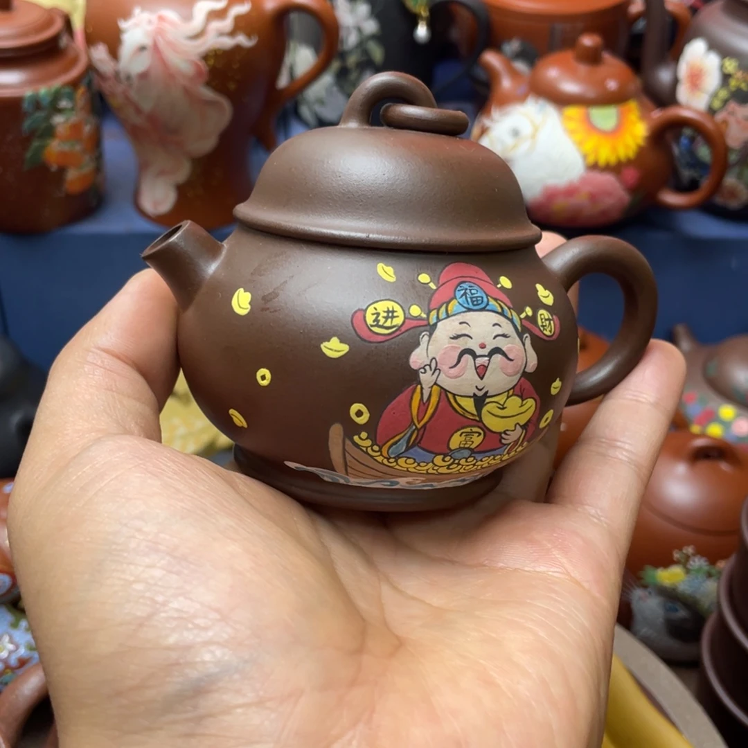 可***爱茶杯红泥紫砂茶壶150cc