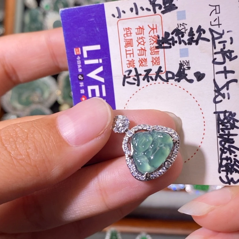 【闪购商品】翡翠未镶嵌颈饰天然