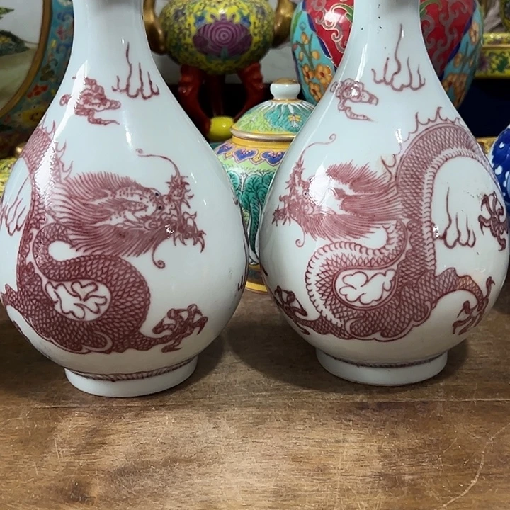 摆件精品陶瓷龙纹摆件