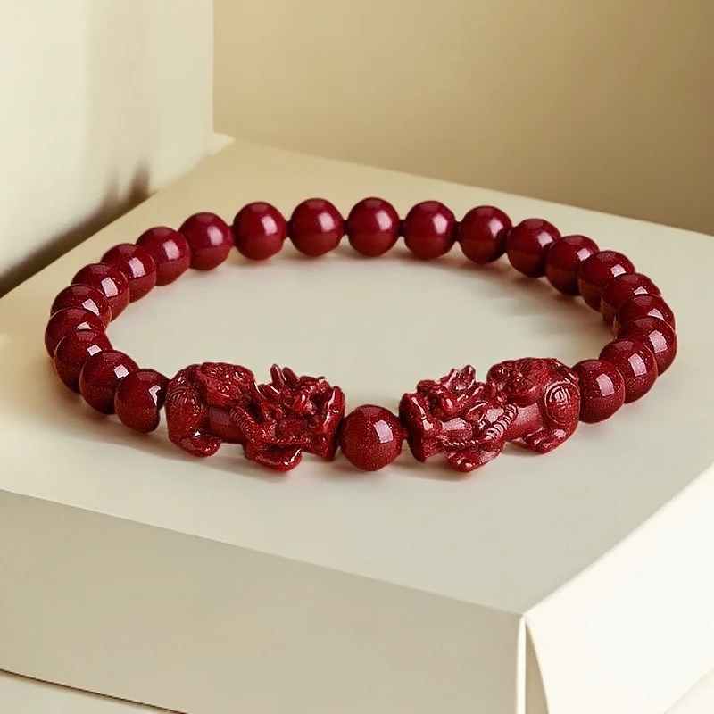朱砂貔貅手串 吉祥招福纳发ZS+KKZ-MJY-1F