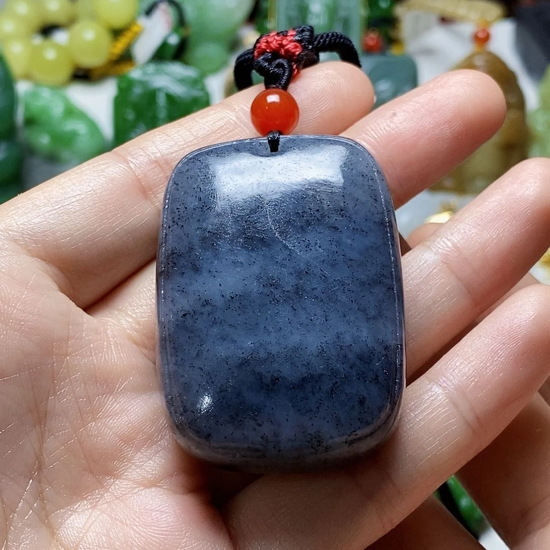 和田玉未镶嵌颈饰超厚16