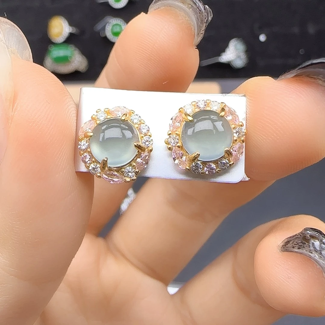 银S925镶嵌戒指翡翠