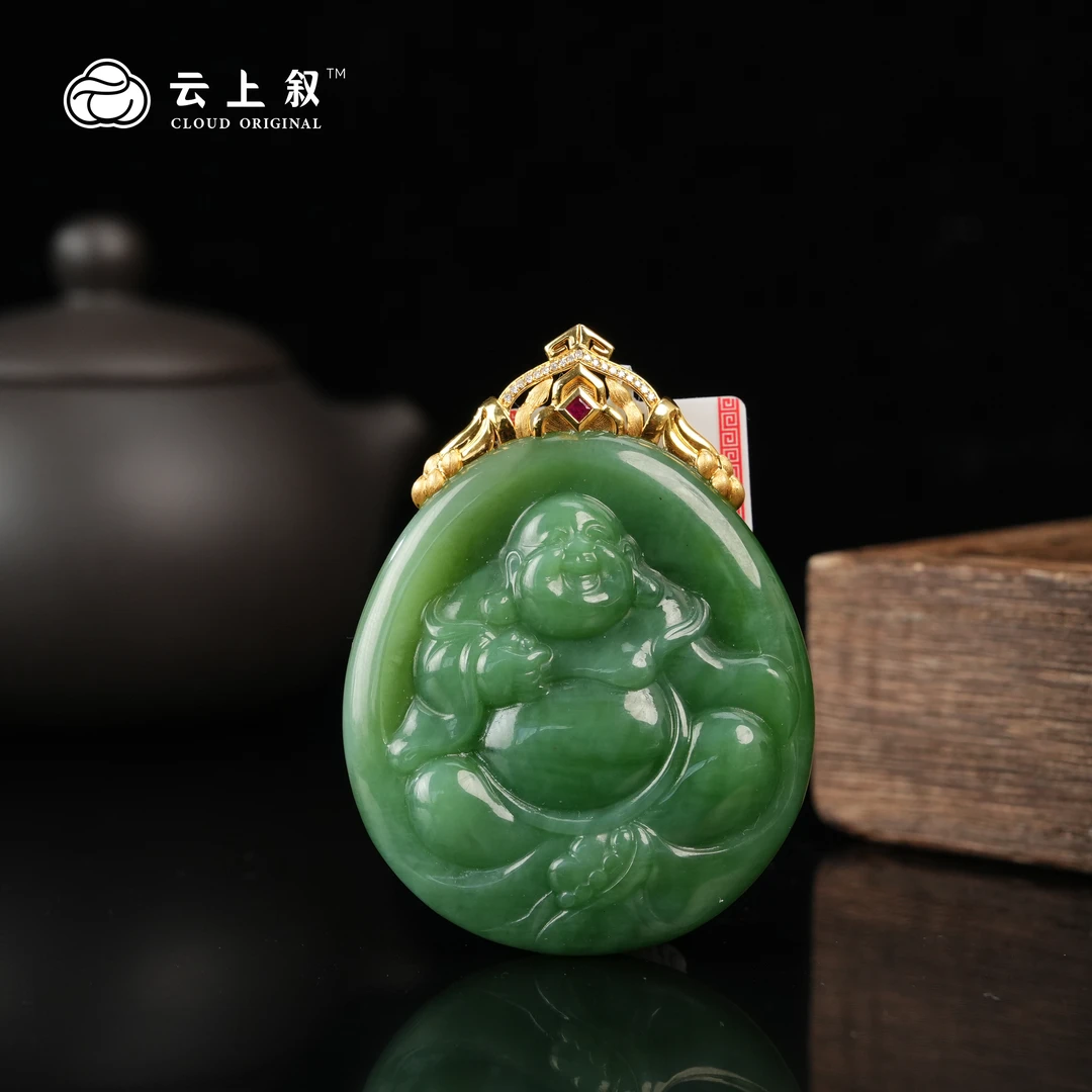 【云上叙】 22 QJD11800038 18K金镶嵌和田玉吊坠-多样性发一件