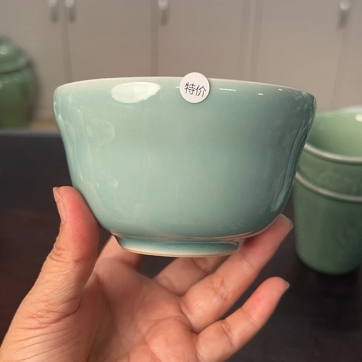 龙泉云间青瓷小米茶器