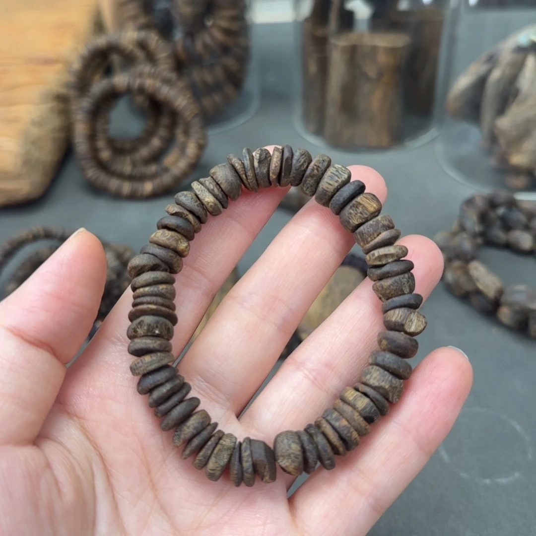 木沉水奇楠老料包壳随型单圈10mm