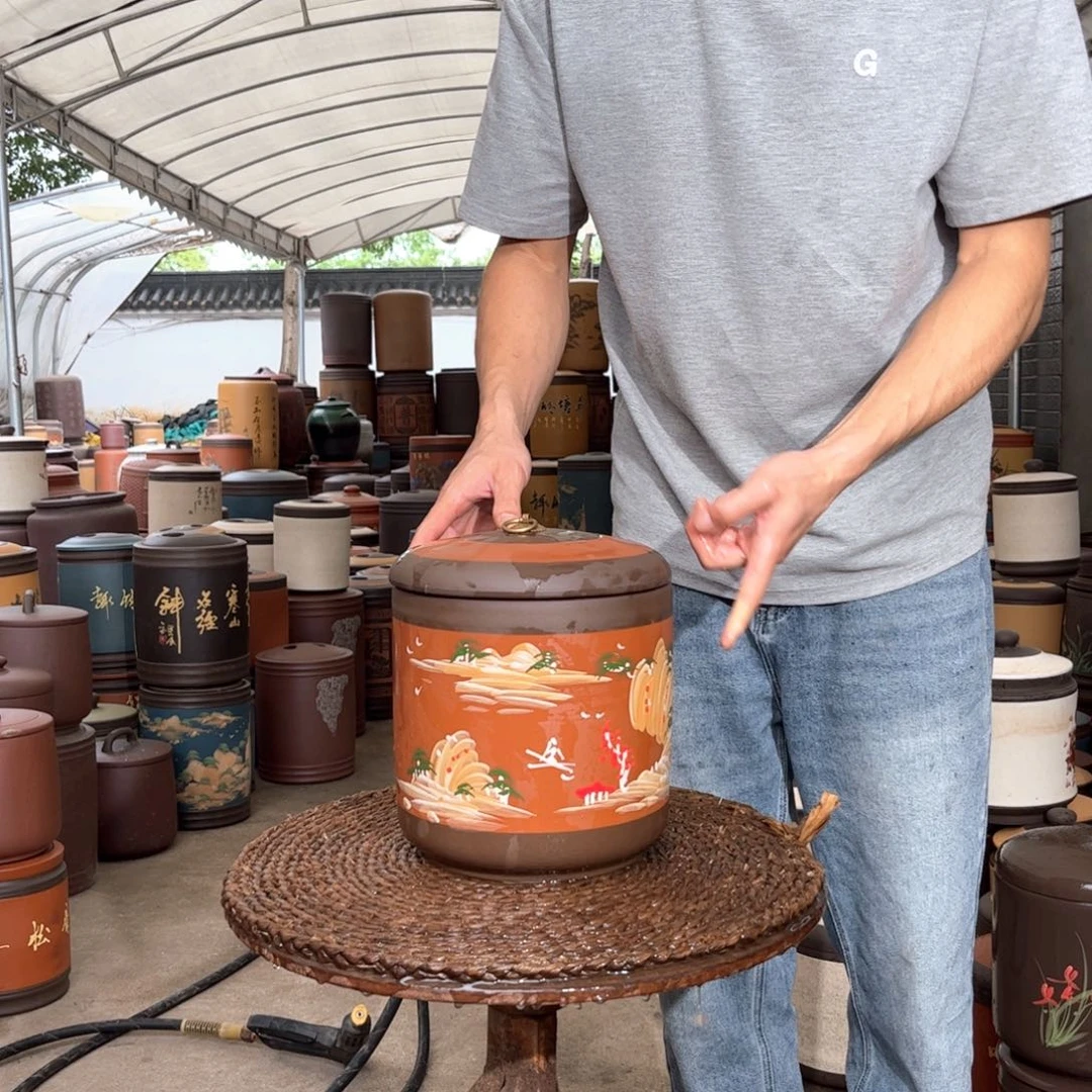紫砂茶叶罐7 饼茶叶罐
