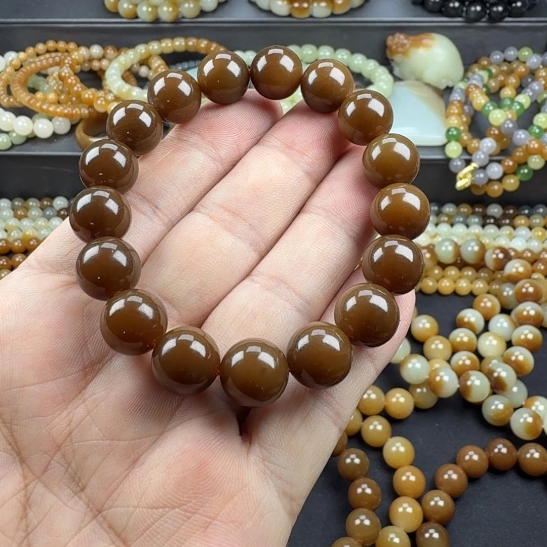 银***店和田玉未镶嵌手链