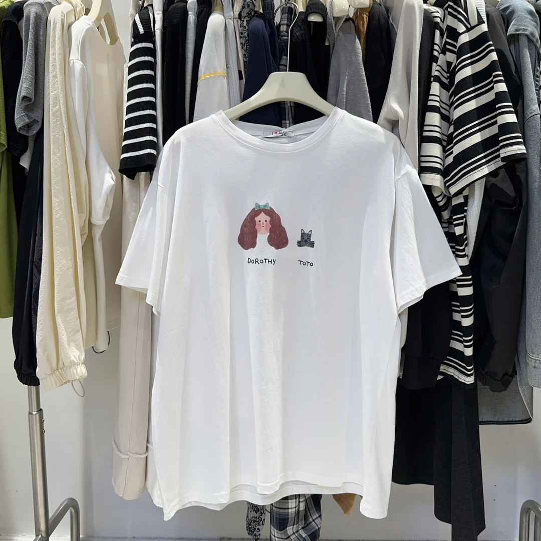 （十八家）S001小女孩白色短袖