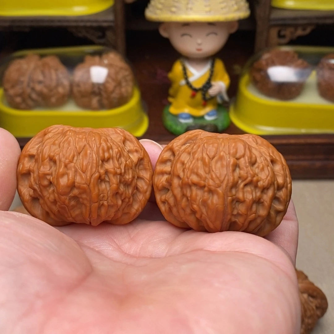 文玩核桃把件B9号44磨盘