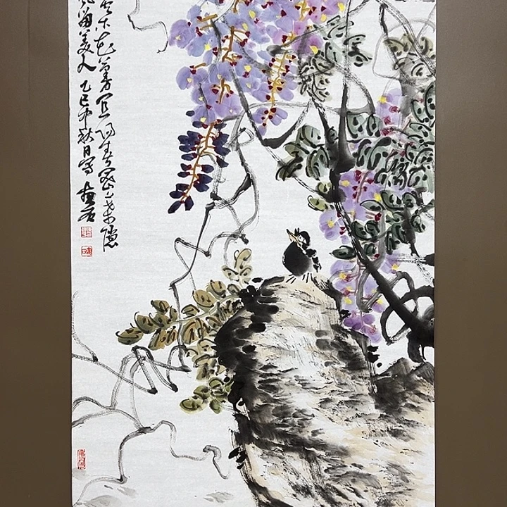 国画陈连平  手绘原创