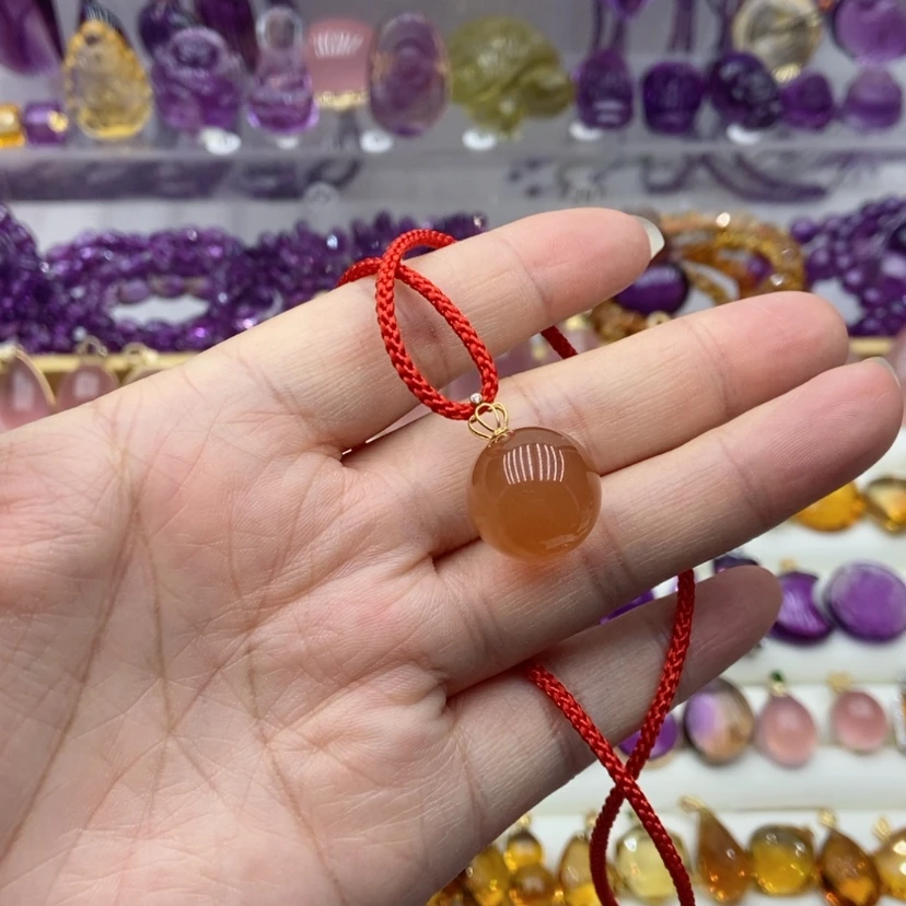 【闪购商品】水晶水晶吊坠18K金镶嵌