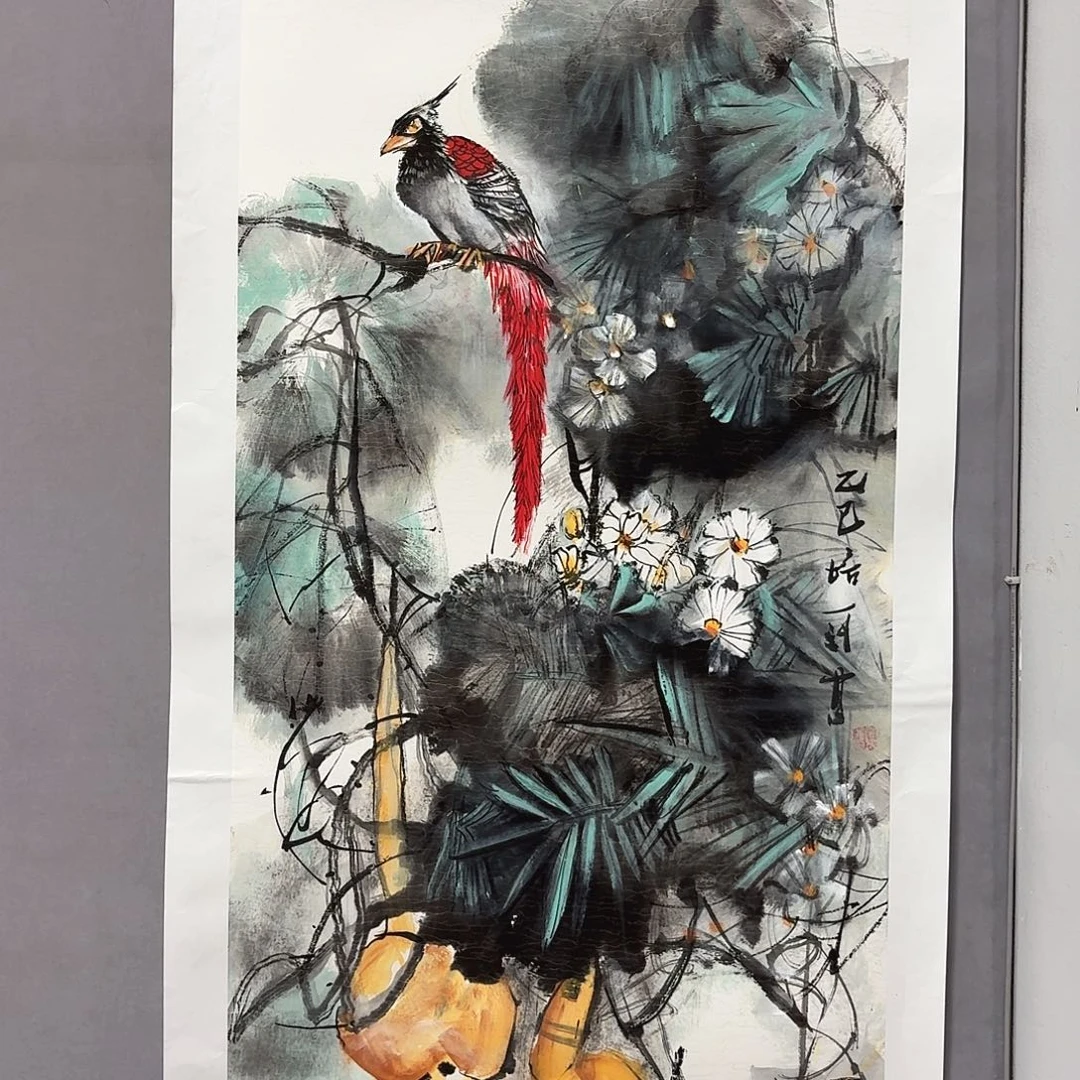 国画亲笔手绘放心去藏