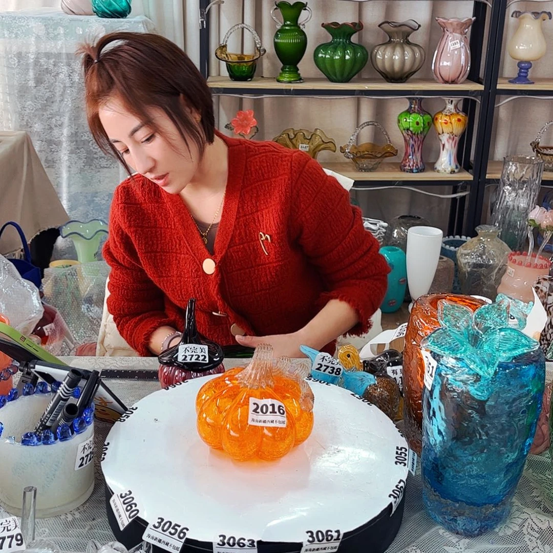 2016 开片南瓜家悦琉璃工艺品