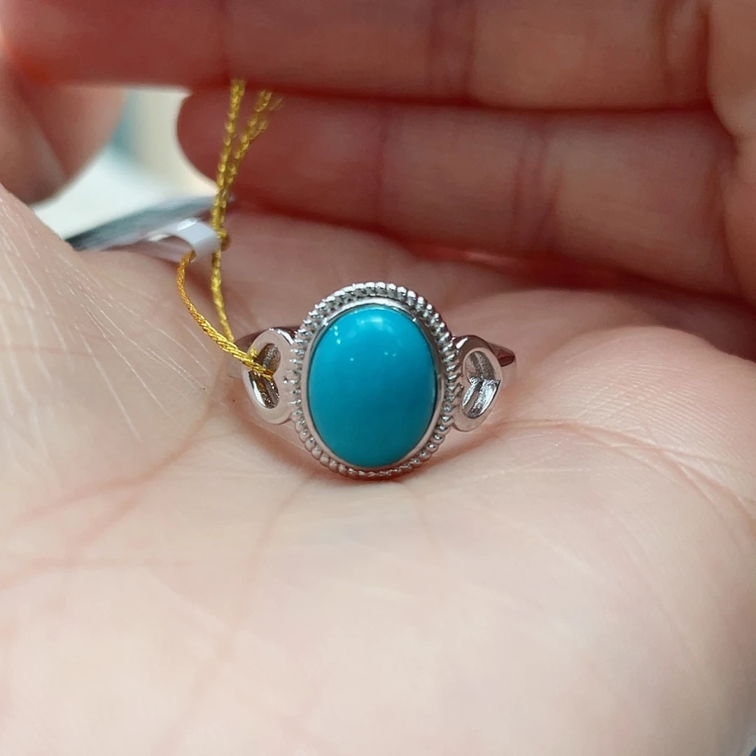 绿松石颈饰银S925镶嵌