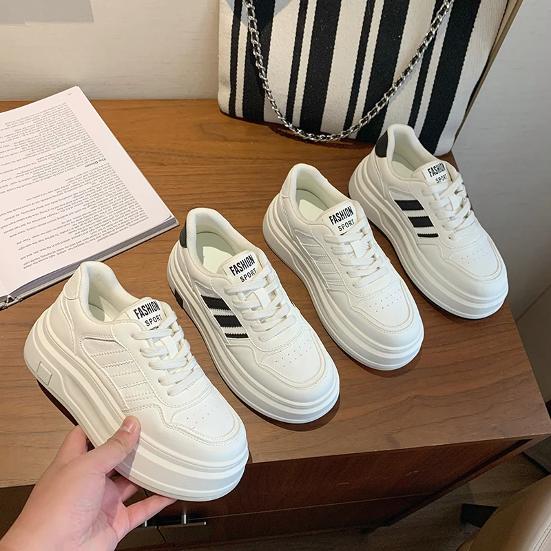 2025早春爆款轻奢厚底小白鞋女ins韩版网红百搭休闲学生板鞋单鞋