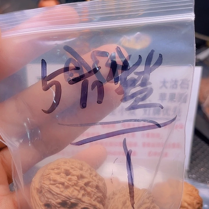 文玩核桃把件果*白狮子