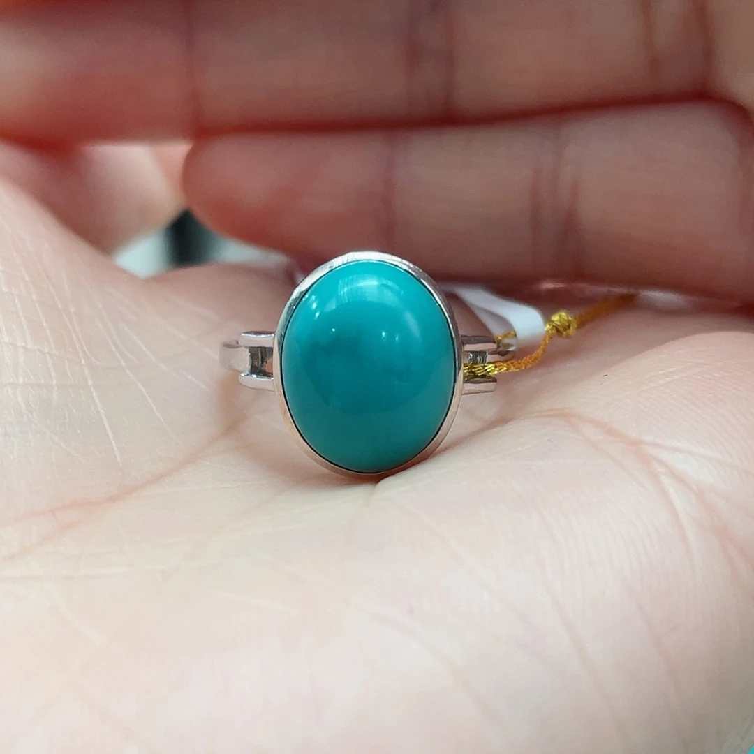 绿松石颈饰银S925镶嵌