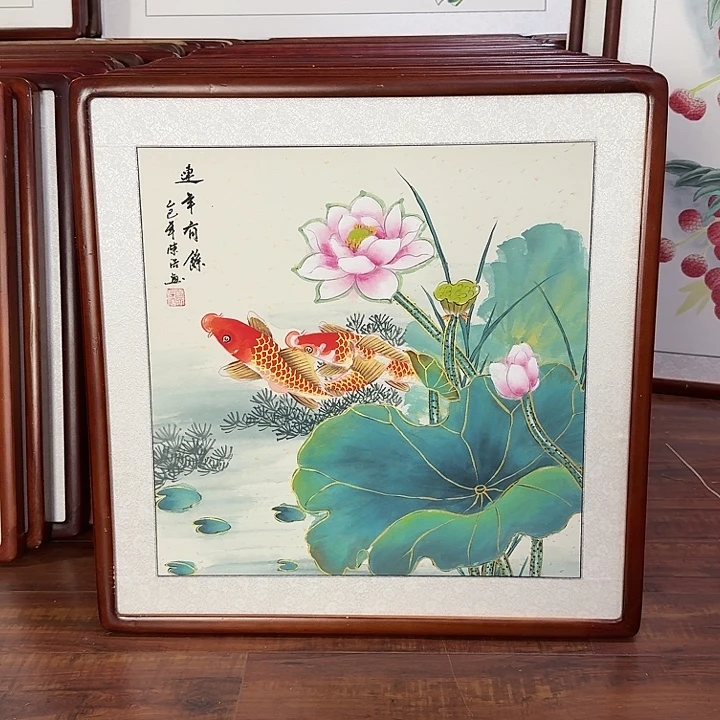 国画带框尺寸63*63厘米