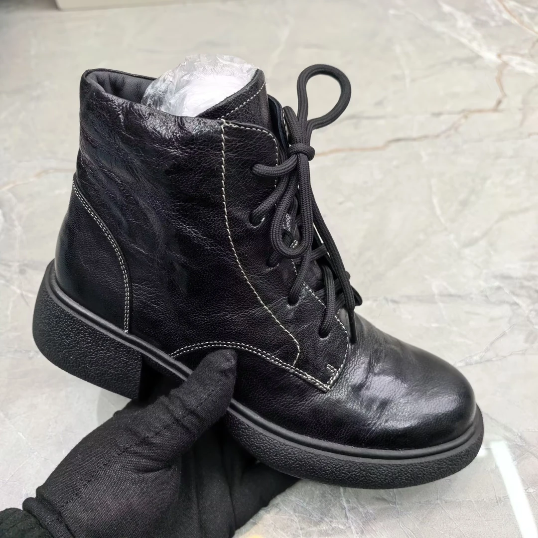 d（孤品）39码粗跟女靴(羊皮)52214-3868