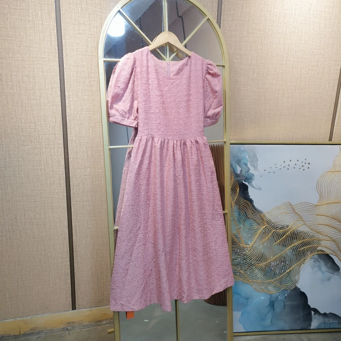 BG402孕妇粉色连衣裙90-115