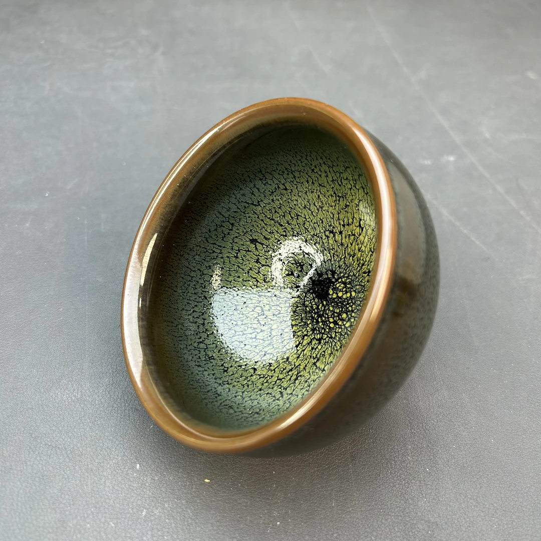 绿鹧鸪将军主人杯铁胎